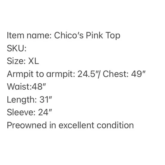 Chicos Pink 100% Linen V-Neck Long Sleeve Tunic Top Slub Knit Tee 3 XL Beach - Picture 4 of 15